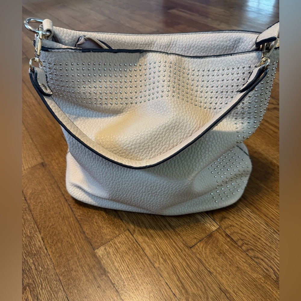 CLN Cream Studded Hobo Women's Bag 2015 Collection NWOT